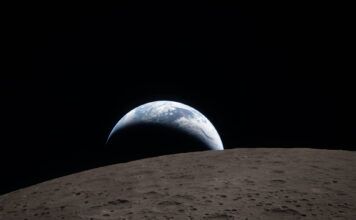 Artemis II y la carrera hacia una especie multiplanetaria La Tierra y la Luna, desde Artemis II.